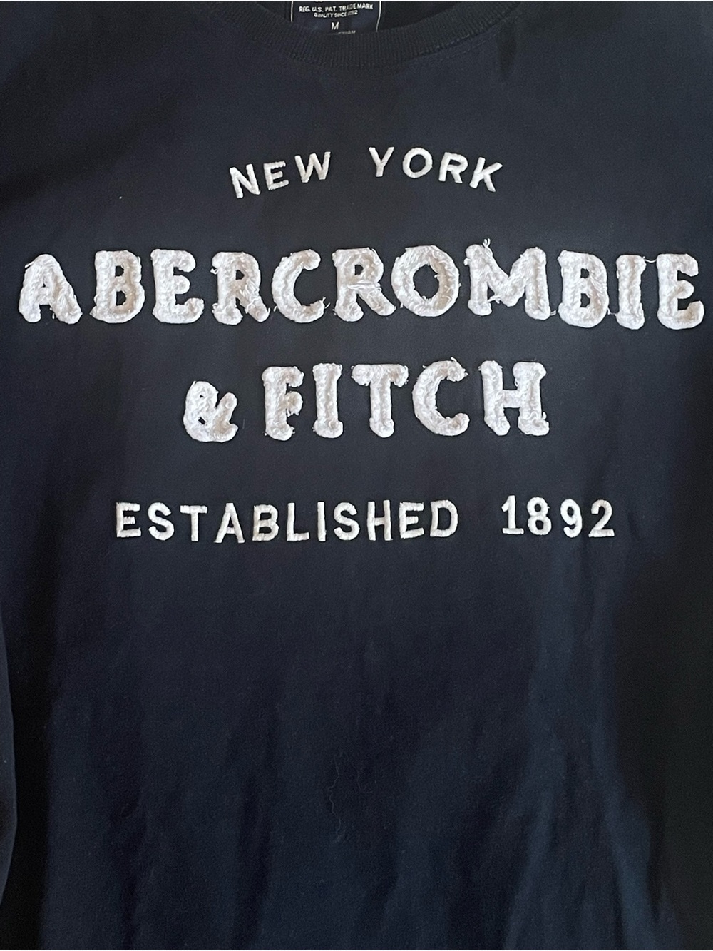 ♡ Abercrombie & Fitch Navy Blue Tee - Picture 2 of 4